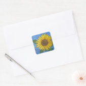 Sonnenblumenaufkleber Quadratischer Aufkleber (Umschlag)