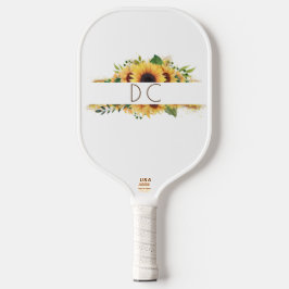 Sonnenblumenband Pickleball Schläger