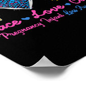 Sonnenblumenband Schwangerschaft Säuglingsverlust Poster (Ecke)