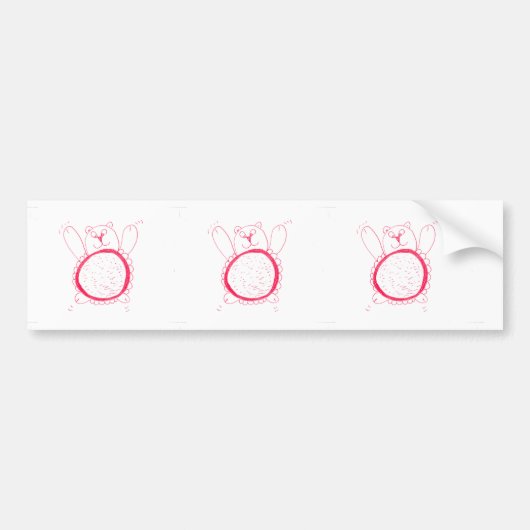 Sonnenblumenbär Autoaufkleber (Vorne)