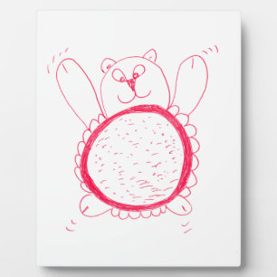 Sonnenblumenbär Foto Plaque Fotoplatte