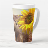 Sonnenblumenbär Latte Tasse (Rechte Ecke)