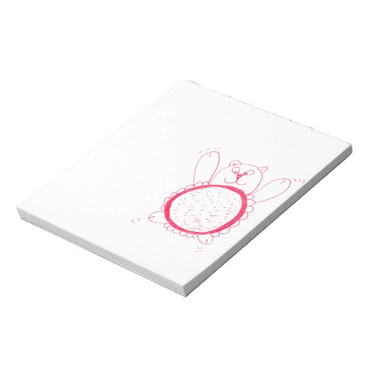 Sonnenblumenbär Notepad Notizblock (Rotiert)