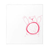 Sonnenblumenbär Notepad Notizblock (Vorderseite)