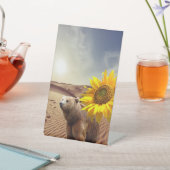 Sonnenblumenbär - Schild (In SItu)