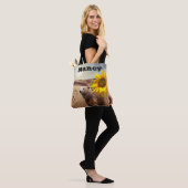 Sonnenblumenbär Tote Tasche (Am Model)