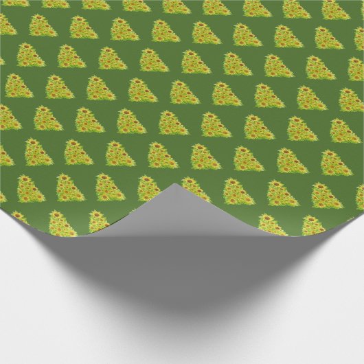 Sonnenblumenbaum Geschenkpapier (Ecke)