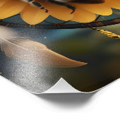Sonnenblumenbäume, Fotodruck (Ecke)
