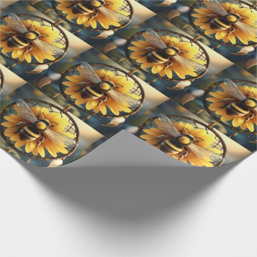 Sonnenblumenbäume, Geschenkpapier (Ecke)