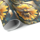 Sonnenblumenbäume, Geschenkpapier (Rolleneckpunkt)