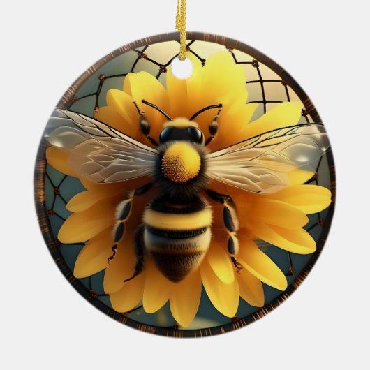 Sonnenblumenbäume, Keramik Ornament (Hinten)