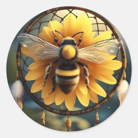 Sonnenblumenbäume, Runder Aufkleber (Vorderseite)