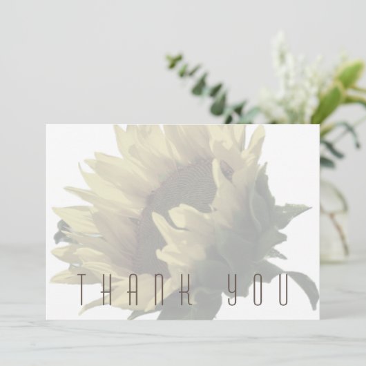 Sonnenblumenbeerdigung Danke (Stehend Vorderseite)