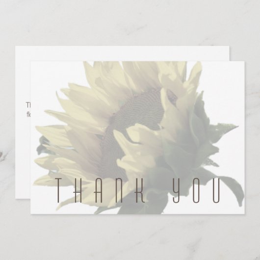 Sonnenblumenbeerdigung Danke (Vorne/Hinten)