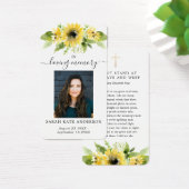 Sonnenblumenbeerdigung in der Liebesgedichtekarte (Schreibtisch)