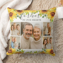 Sonnenblumenbeerdigung in Fotos, die das Gedächtni