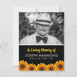 Sonnenblumenbeerdigung | Vielen Dank