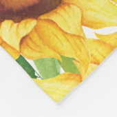 Sonnenblumenbeerdigung zum Gedächtniswahren Fleecedecke (Ecke)