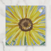 Sonnenblumenbegüterungstags Geschenkanhänger (Rückseite)