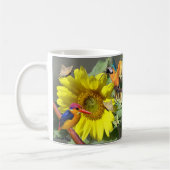 Sonnenblumenbesucher Kaffeetasse (Links)