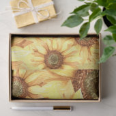 Sonnenblumenbett Decoupage Seidenpapier (Geschenk)
