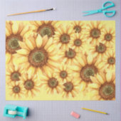 Sonnenblumenbett Decoupage Seidenpapier (Basteln)