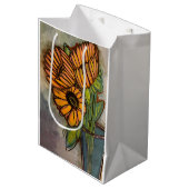Sonnenblumenbeutel Mittlere Geschenktüte (Vorderseite Schrägansicht)