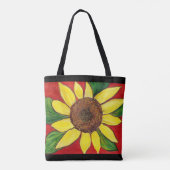 Sonnenblumenbeutel Tasche (Rückseite)