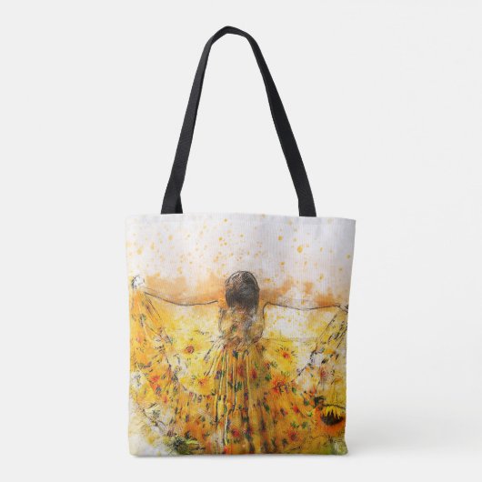 Sonnenblumenbeutel Tasche (Rückseite)