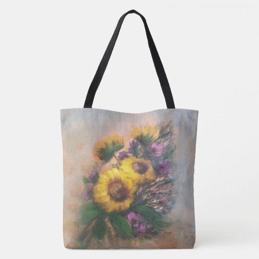 Sonnenblumenbeutel Tasche (Rückseite)