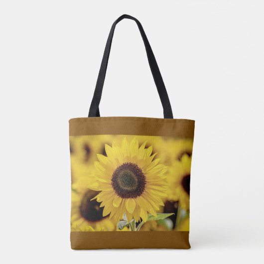 Sonnenblumenbeutel Tasche (Rückseite)