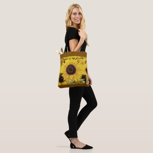 Sonnenblumenbeutel Tasche (Am Model)