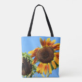 Sonnenblumenbeutel Tasche (Rückseite)