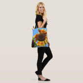 Sonnenblumenbeutel Tasche (Am Model)