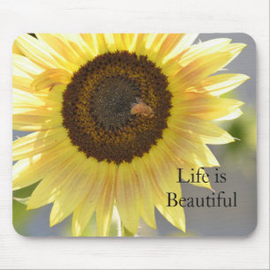 Sonnenblumenbiene (Foto von mir) Mousepad