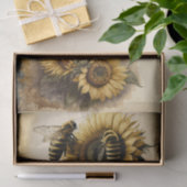 Sonnenblumenbienen Seidenpapier (Geschenk)