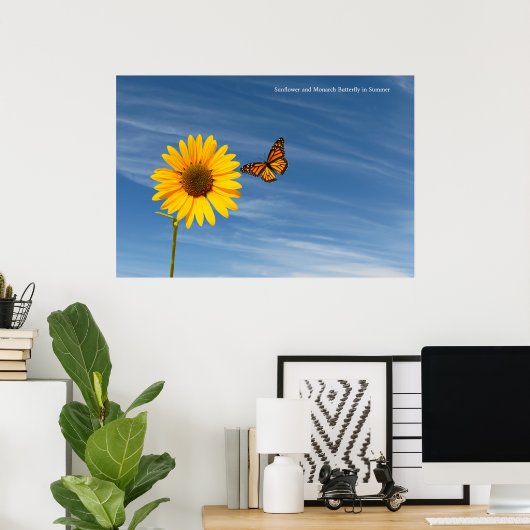 Sonnenblumenbild für Poster (Heimbüro)