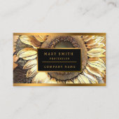 Sonnenblumenbild Moderne Kunst, Dichtung und Musik Visitenkarte (Vorderseite)