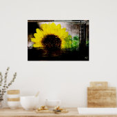 Sonnenblumenbild Poster (Küche)