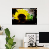 Sonnenblumenbild Poster (Heimbüro)