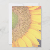 Sonnenblumenblätter Einladung (Rückseite)