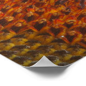 Sonnenblumenblätter Poster (Ecke)