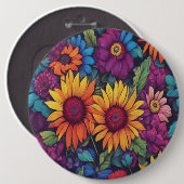 Sonnenblumenblume #212 - button (Vorne & Hinten)