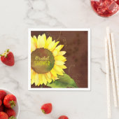 Sonnenblumenblume Brautparty Serviette (Beispiel)