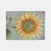 Sonnenblumenblume Fleecedecke (Vorderseite (Horizontal))