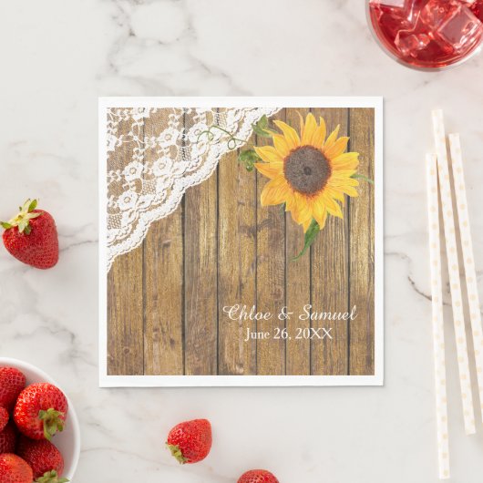 Sonnenblumenblume Serviette (Beispiel)