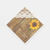 Sonnenblumenblume Serviette (Ecke)