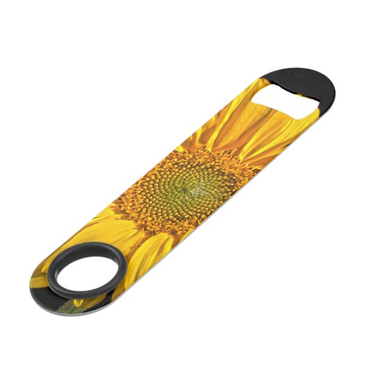 Sonnenblumenblume Speed Flaschenöffner (Vorderseite Schrägansicht)
