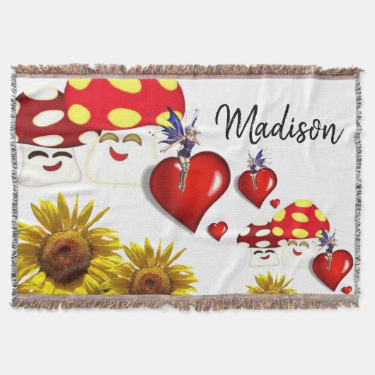 Sonnenblumenblumenblumenblanke Decke (Vorderseite)