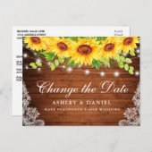 Sonnenblumenblumenholz in Aquarelltönen verändert  Postkarte (Vorne/Hinten)